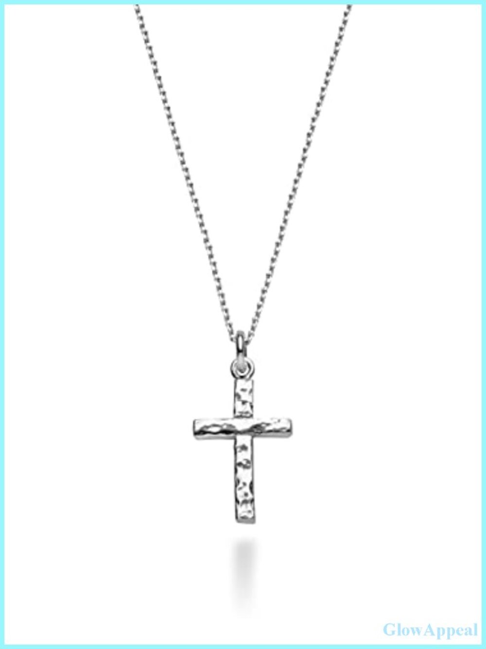 Italian 925 Sterling Silver Cross Pendant Necklace for Women